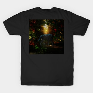 Awesome dark wolf in the night T-Shirt